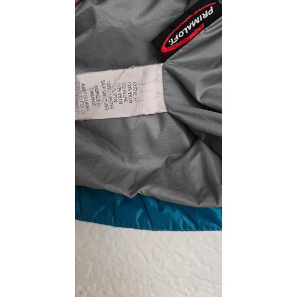 L.L. Bean Teal Blue Quilted Primaloft Stowaway‎ Jacket Women's Lightweight - Picture 3 of 14